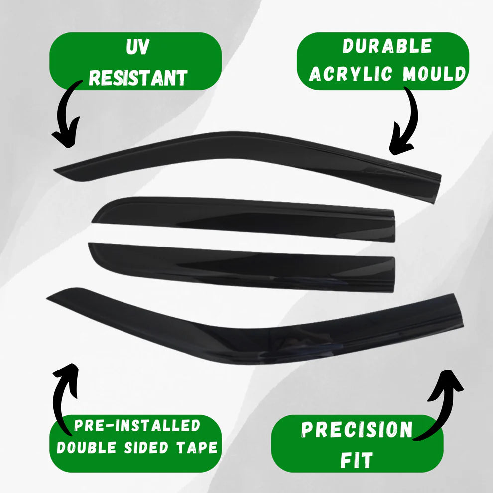 Mazda BT-50 Window Visors / Monsoons 2021-2025