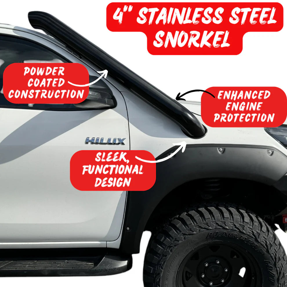 Toyota Hilux N80 Stainless Steel Snorkel