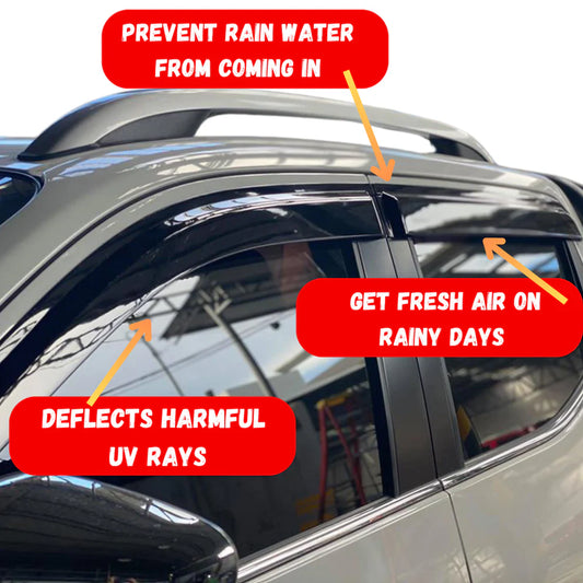Nissan Navara NP300 Window Visors/Monsoons