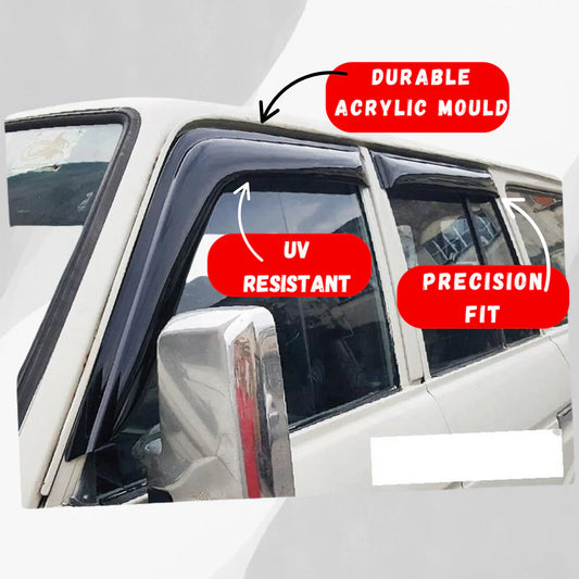 Landcruiser 70 Series Window Visors/Monsoons 2007-2016
