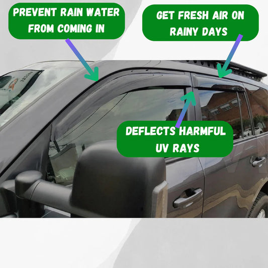 Toyota Landcruiser Window Visors/Monsoons