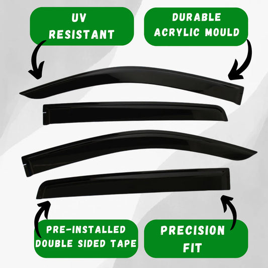 Isuzu D-Max Window Visors/Monsoons